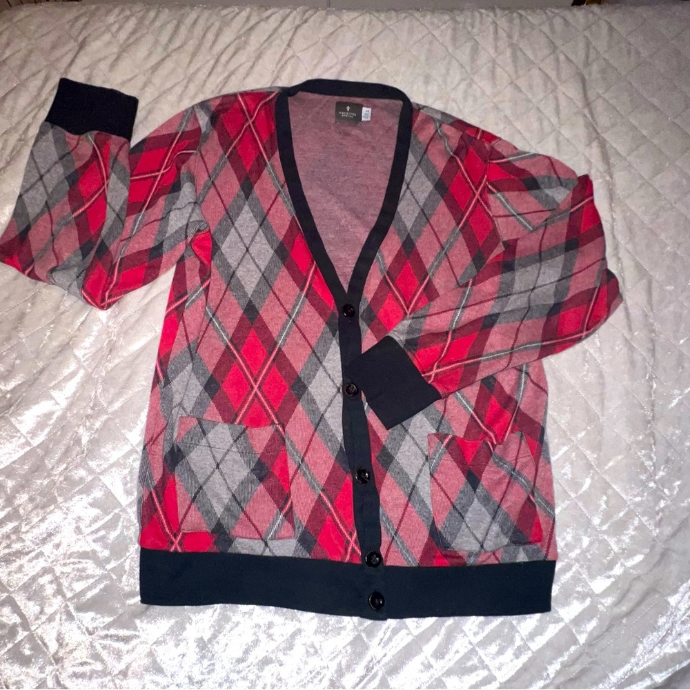 Vintage Hawkins McGill Cardigan Unisex Pockets Long Sleeve 100% Cotton-Medium